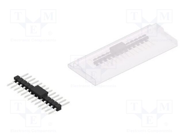 Connector: pin strips; pin header; male; PIN: 13; 2.54mm; SMT; 1x13