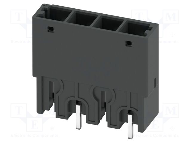 PCB headers, nominal cross section: 4 mm2, color: black, nom