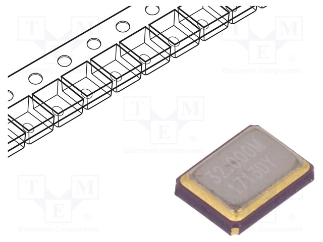 Resonator: quartz; 32MHz; ±10ppm; 10pF; SMD; 3.4x2.7x0.8mm