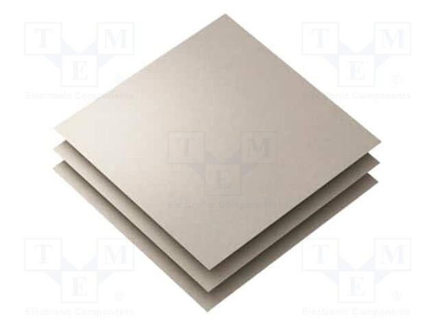 Shielding mat; 240x240x0.2mm; Permeability: 10; self-adhesive
