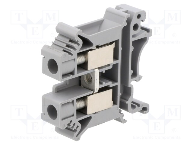 Splice terminal: rail; grey; screw terminal; polyamide; TS32,TS35