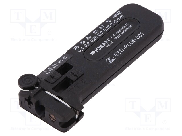 Stripping tool; Wire: round; 26AWG÷36AWG; Version: ESD