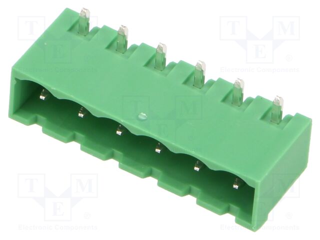 PCB headers, nominal cross section: 2.5 mm?, color: green, n