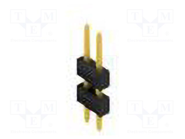 Connector: pin strips; pin header; male; PIN: 2; 2.54mm; THT; 2x1