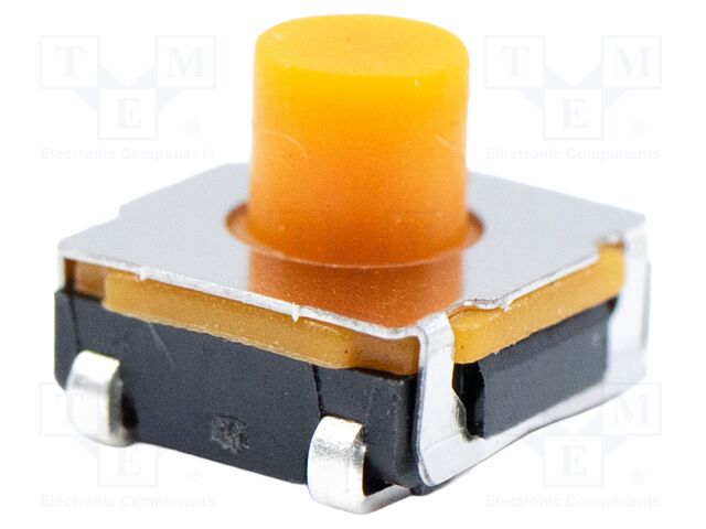 Microswitch TACT; SPST-NO; Pos: 2; 0.05A/12VDC; SMT; 3.43N; 5.2mm