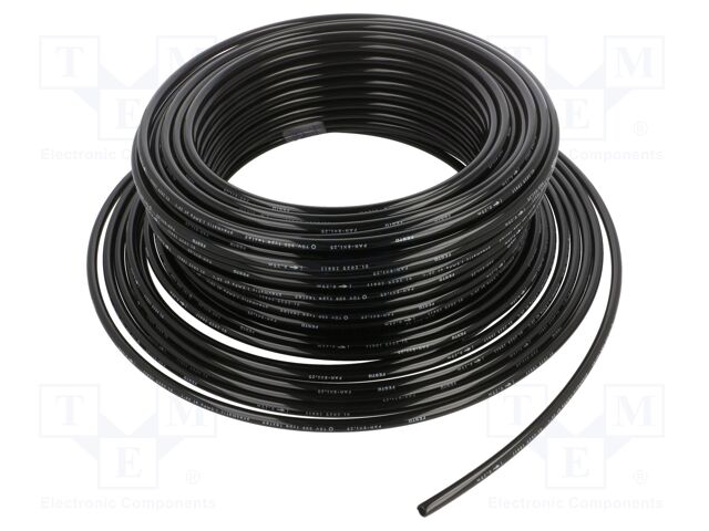 Pneumatic tubing; TPE (thermoplastic elastomer); black; 22mm