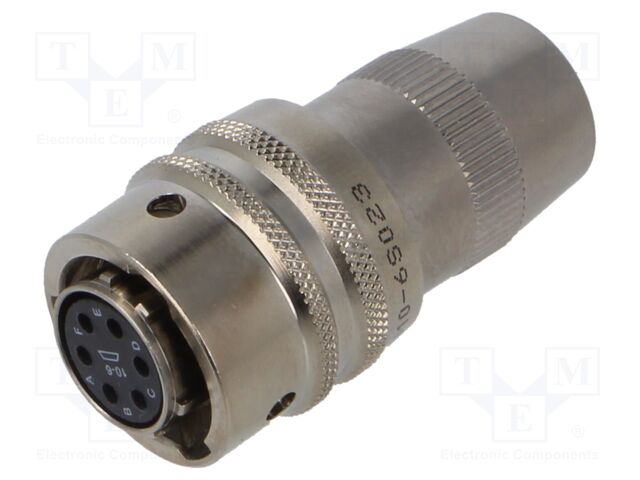 Connector: circular; MIL-C-26482, Series 1,PT; plug; female; 7.5A