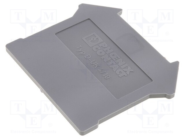 End piece; Application: UK4,UK6; grey; polyamide