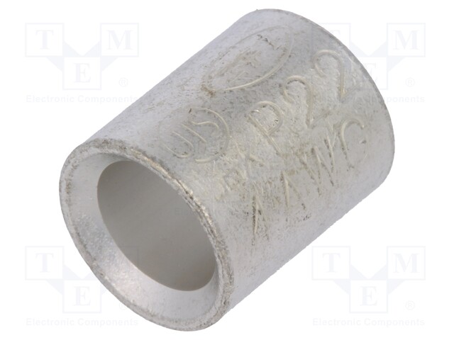 Butt splice; 16.78÷26.66mm2; crimped; for cable; non-insulated