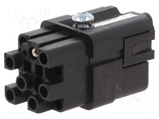 Connector: rectangular; female; EPIC H-A; PIN: 13; 12+PE; 10A; 400V