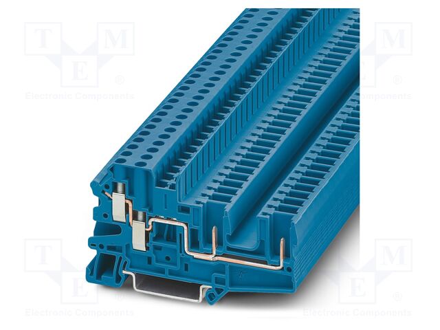 Splice terminal: rail; UT; PA; terminals: 4; W: 6.2mm; H: 82.4mm