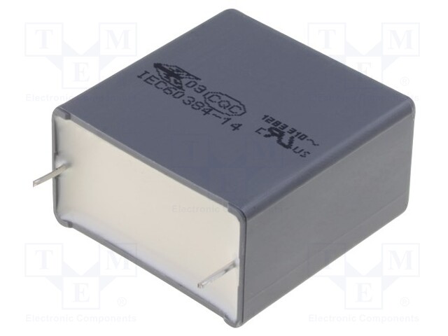 Capacitor: polypropylene; X2; 3.3uF; 27.5mm; ±10%; 32x18x33mm