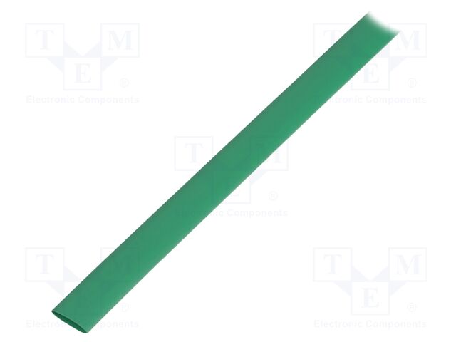 Heat shrink sleeve; glueless; 2: 1; 12.7mm; L: 1m; green
