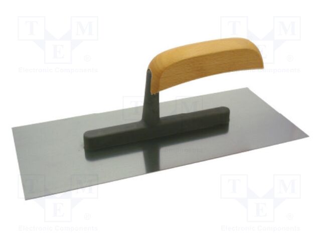 Finishing trowel; L: 270mm; W: 120mm; stainless steel