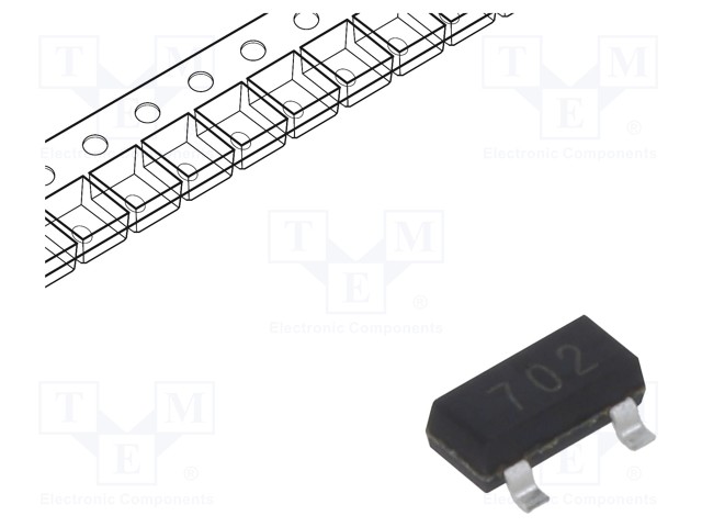 Transistor: N-MOSFET; unipolar; 60V; 280mA; Idm: 1.2A; 350mW; SOT23