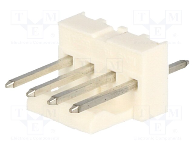 Socket; wire-board; male; KK 254; 2.54mm; PIN: 4; THT; tinned