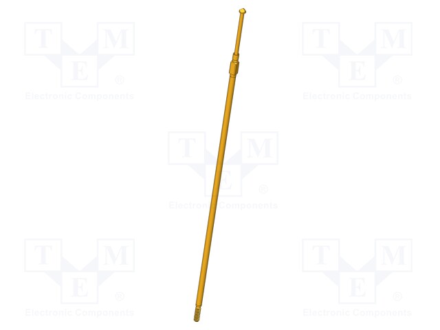 Needle-like test probe; Operational spring compression: 4.3mm