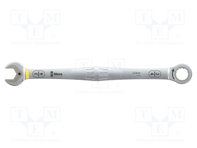 Wrench: combination spanner; inch,rattle; 3/4"; 334mm; Teeth: 80