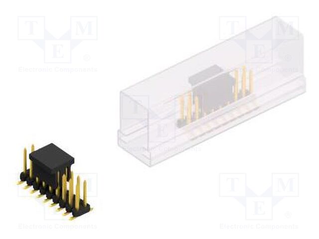 Connector: pin strips; pin header; male; PIN: 18; 2mm; SMT; 2x9; 100V