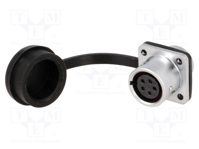 Socket; female; SF12; PIN: 5; IP67; 5A; soldering; 180V; 0.75mm2