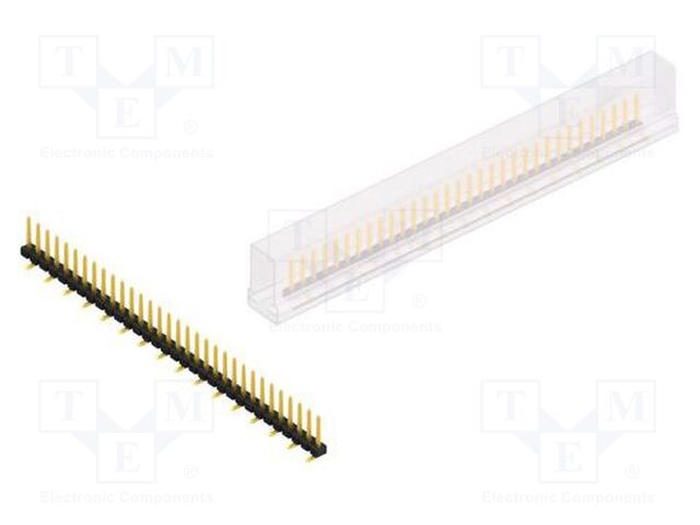 Connector: pin strips; pin header; male; PIN: 32; 2.54mm; SMT; 1x32