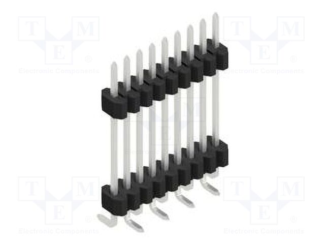 Connector: pin strips; pin header; male; PIN: 9; 1.27mm; SMT; 1x9