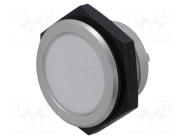 Indicator: LED; red/green; 12÷24VDC; Ø30.2mm; IP67; metal