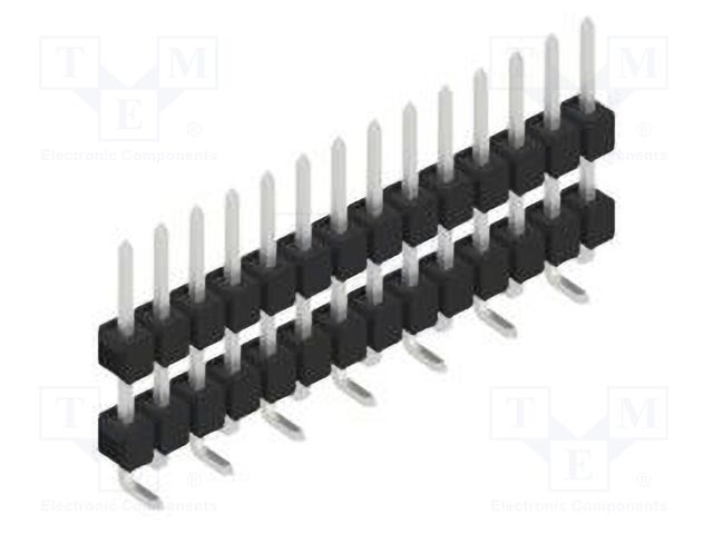 Connector: pin strips; pin header; male; PIN: 14; 2.54mm; SMT; 1x14