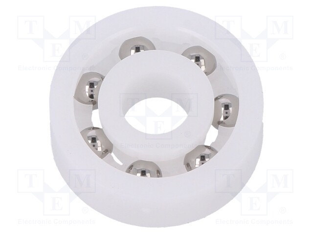 Bearing: ball; Øint: 7mm; Øout: 22mm; W: 7mm; Cage: polyamide