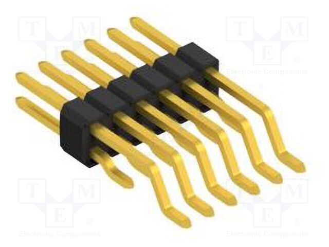 Connector: pin strips; pin header; male; PIN: 12; 1.27mm; SMT; 2x6