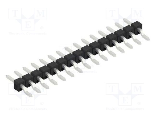 Connector: pin strips; pin header; male; PIN: 15; 2.54mm; SMT; 1x15