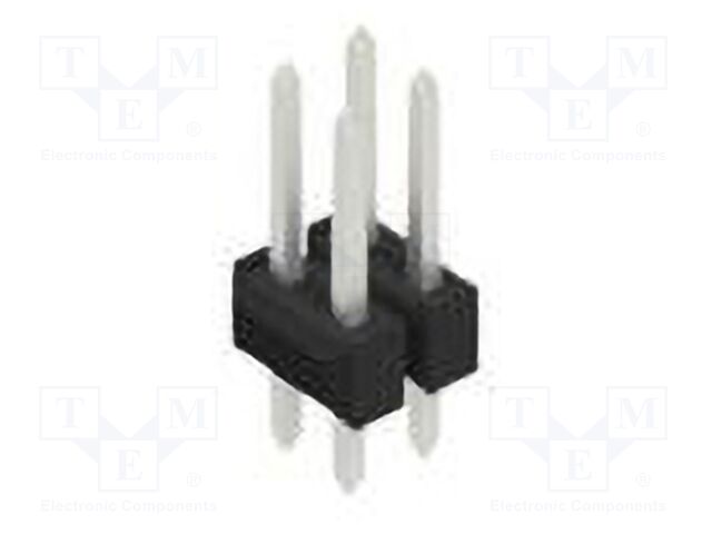 Connector: pin strips; pin header; male; PIN: 4; 2.54mm; THT; 2x2