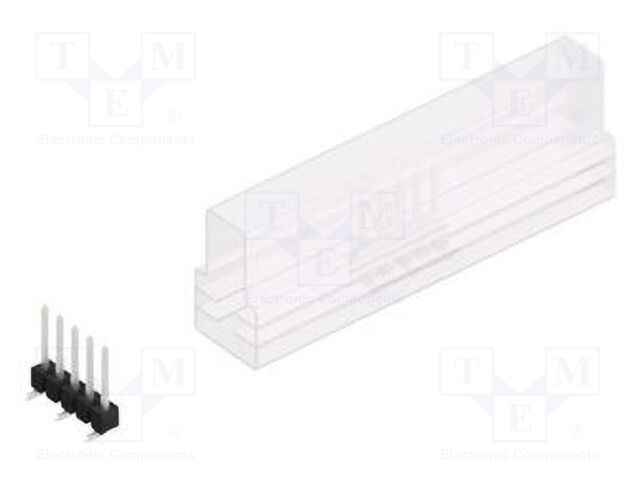 Connector: pin strips; pin header; male; PIN: 5; 2.54mm; SMT; 1x5