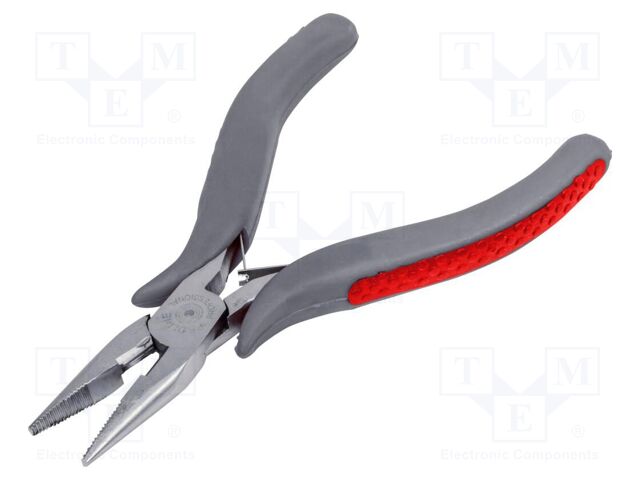 Pliers; half-rounded nose; 120mm; ELECTRONIC