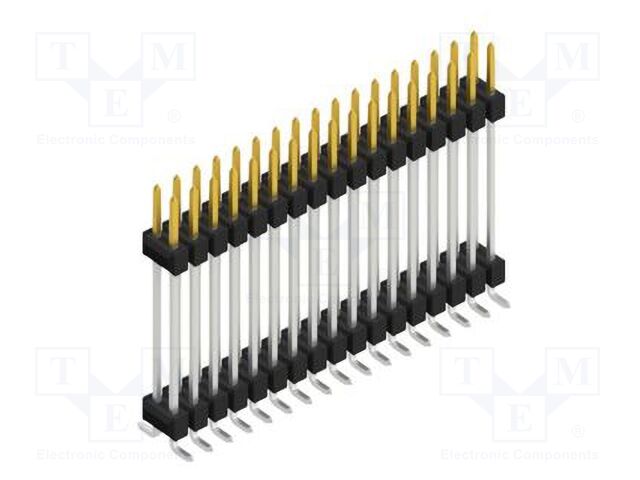 Connector: pin strips; pin header; male; PIN: 34; 2.54mm; SMT; 2x17