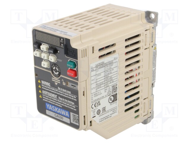 Vector inverter; Max motor power: 0.25/0.37kW; Usup: 200÷240VAC