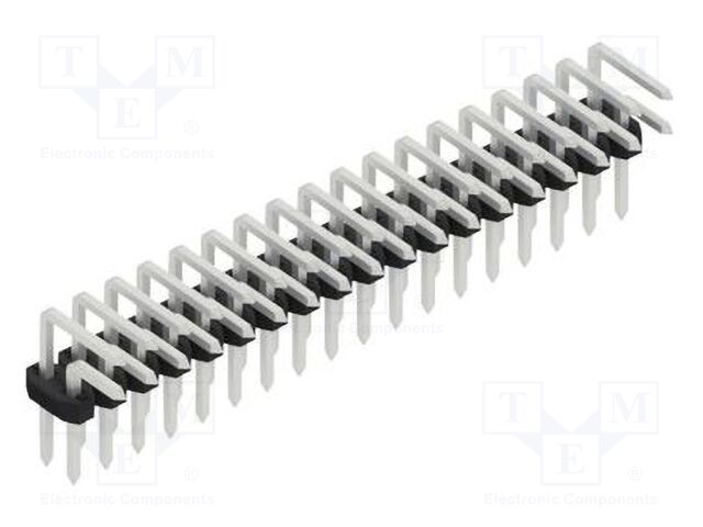 Connector: pin strips; pin header; male; PIN: 36; 2mm; THT; 2x18