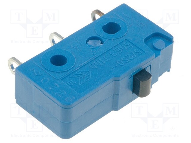 Microswitch SNAP ACTION; without lever; SPDT; 5A/250VAC; Pos: 2