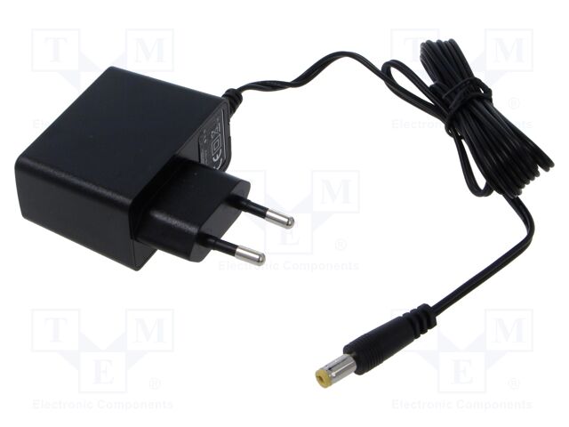 Power supply: switching; mains,plug-in; 12VDC; 1.33A; 16W; 84%