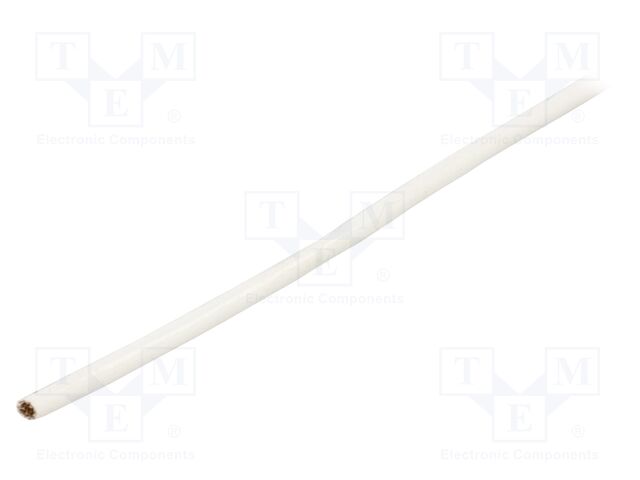Insulating tube; silicone,fiberglass; white; -60÷250°C; SCS; 2mm