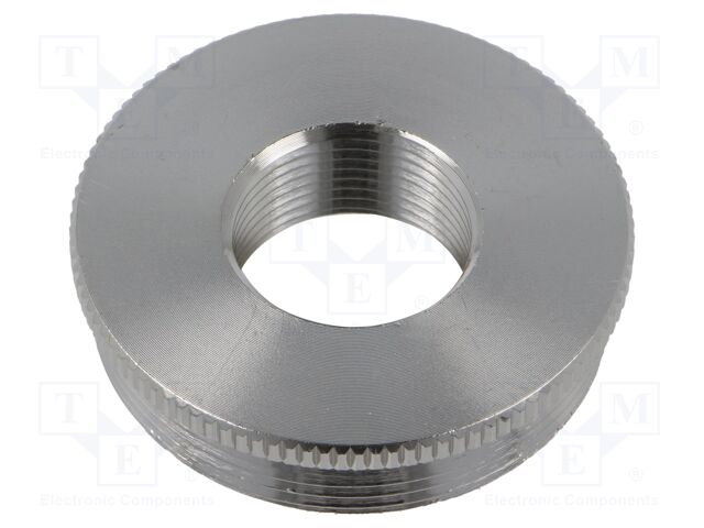 Reduction of threads for glands; Int.thread: PG16; brass; nickel