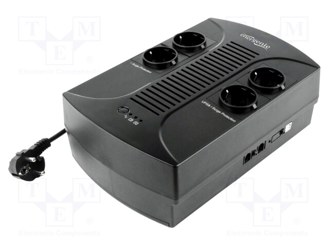 Power supply: UPS; with strip; 280x185x95mm; 390W; 650VA; 4.5kg