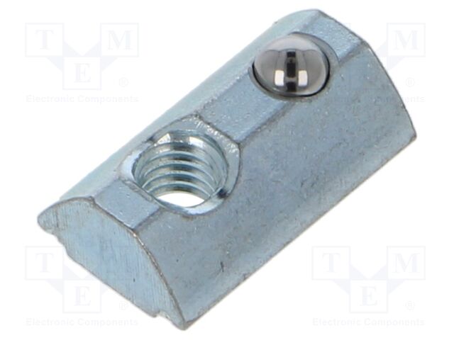 Nut; for profiles; Width of the groove: 13.5mm; ESD; steel; zinc
