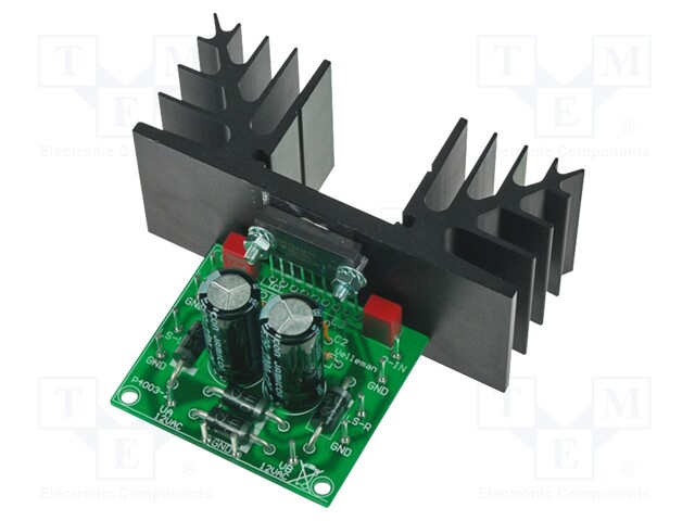 Power amplifier; 30W; Channels: 2; 300mV; 98dB