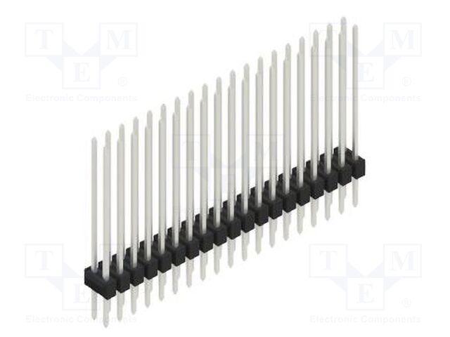 Connector: pin strips; pin header; male; PIN: 38; 2.54mm; THT; 2x19