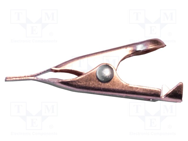 Crocodile clip; 5A; Grip capac: max.5.6mm; Overall len: 28mm