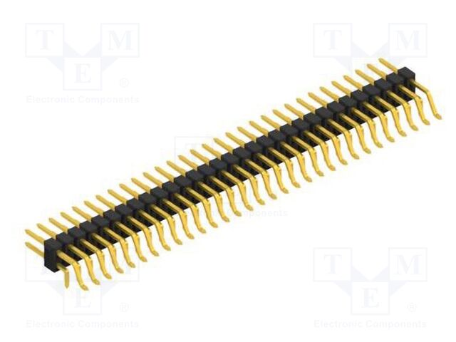 Connector: pin strips; pin header; male; PIN: 62; 2.54mm; SMT,THT