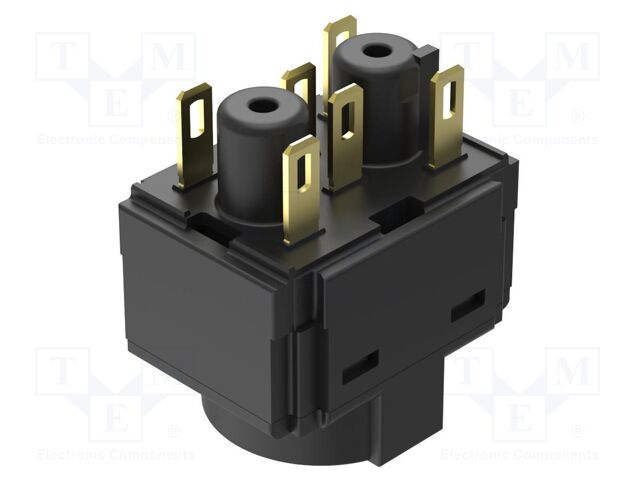 Contact block; 61; -25÷55°C; Leads: connectors; Contacts: NC + NO