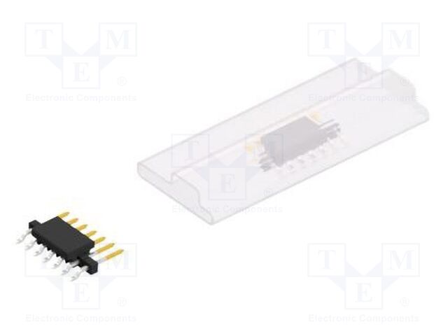 Connector: pin strips; pin header; male; PIN: 7; 2mm; SMT; 1x7; 100V