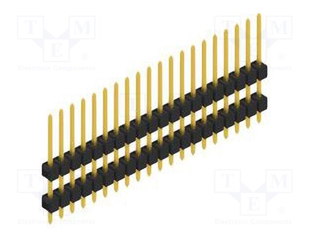 Connector: pin strips; pin header; male; PIN: 20; 2.54mm; THT; 1x20